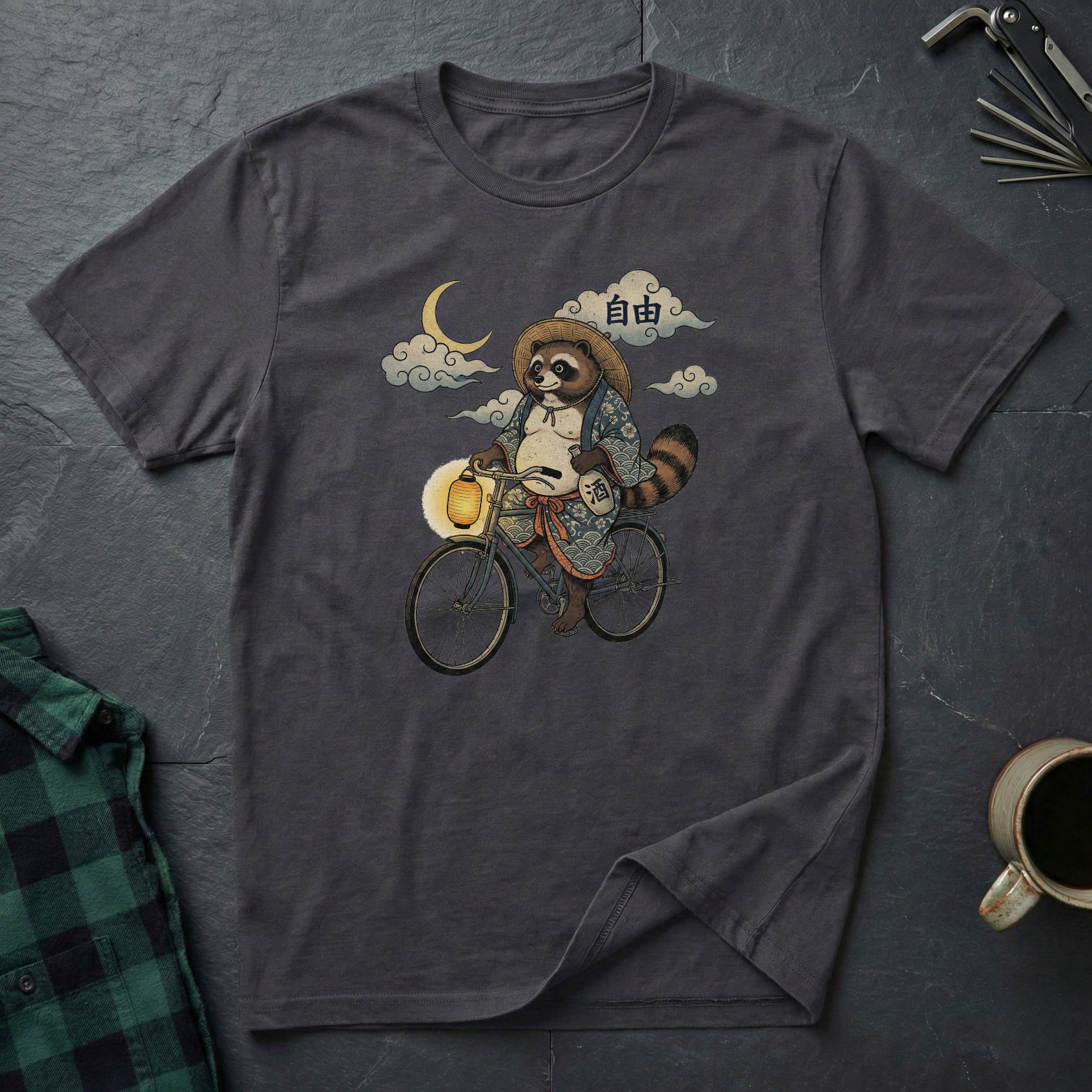 Tanuki Night Ride T-Shirt
