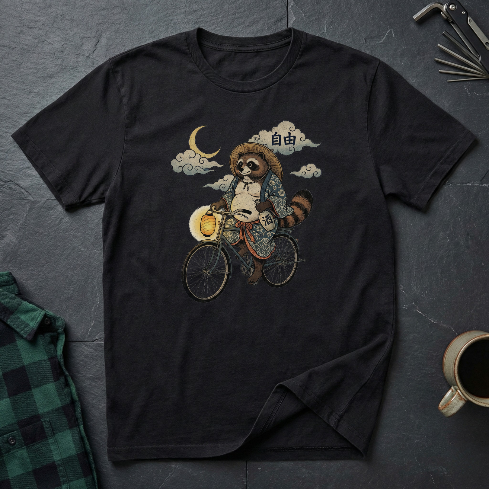 Tanuki Night Ride T-Shirt