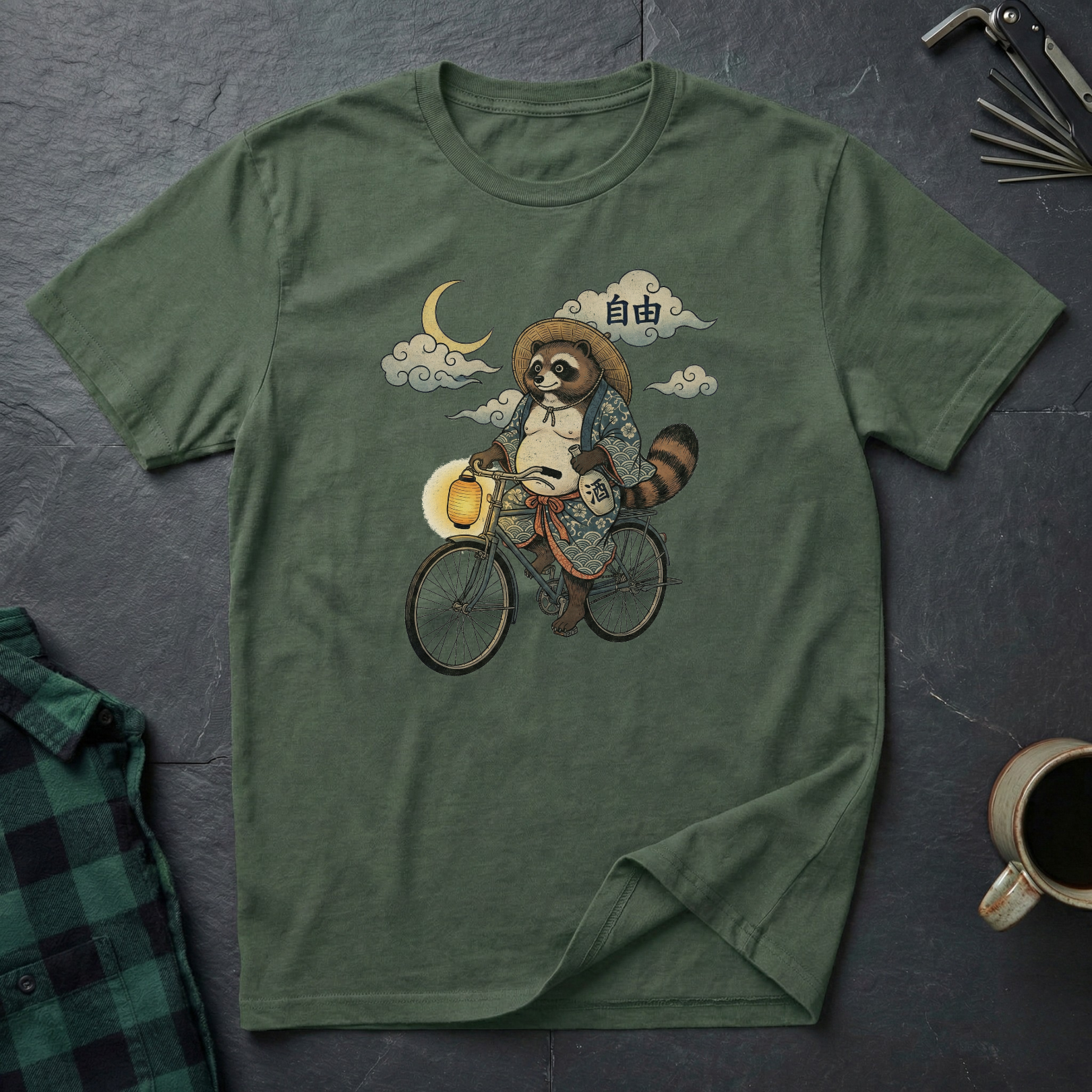 Tanuki Night Ride T-Shirt