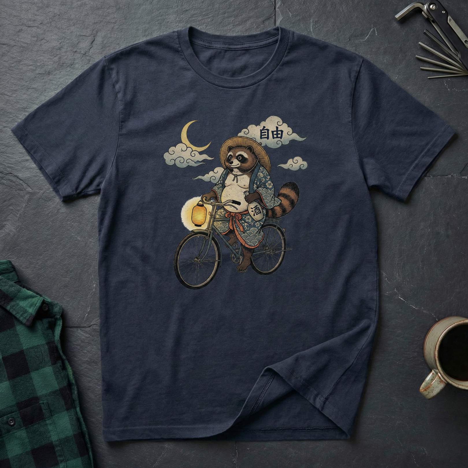 Tanuki Night Ride T-Shirt