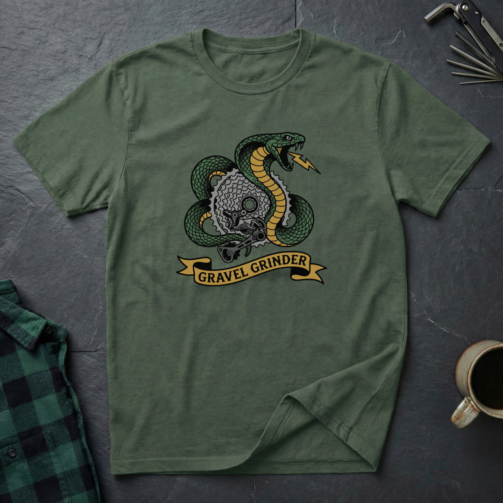 Gravel Grinder Tattoo T-Shirt