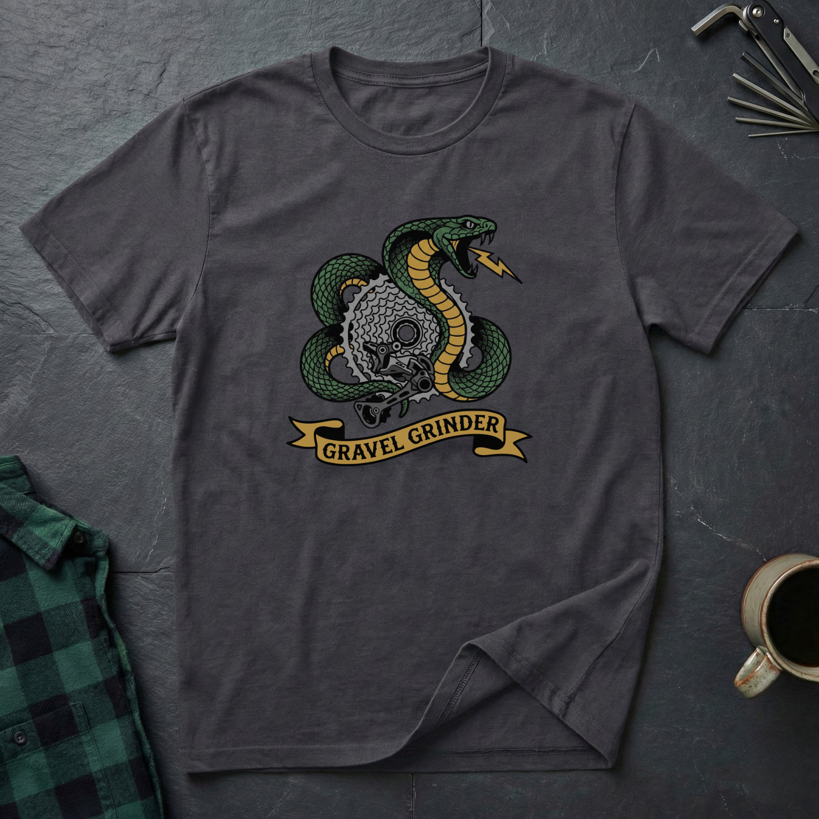 Gravel Grinder Tattoo T-Shirt