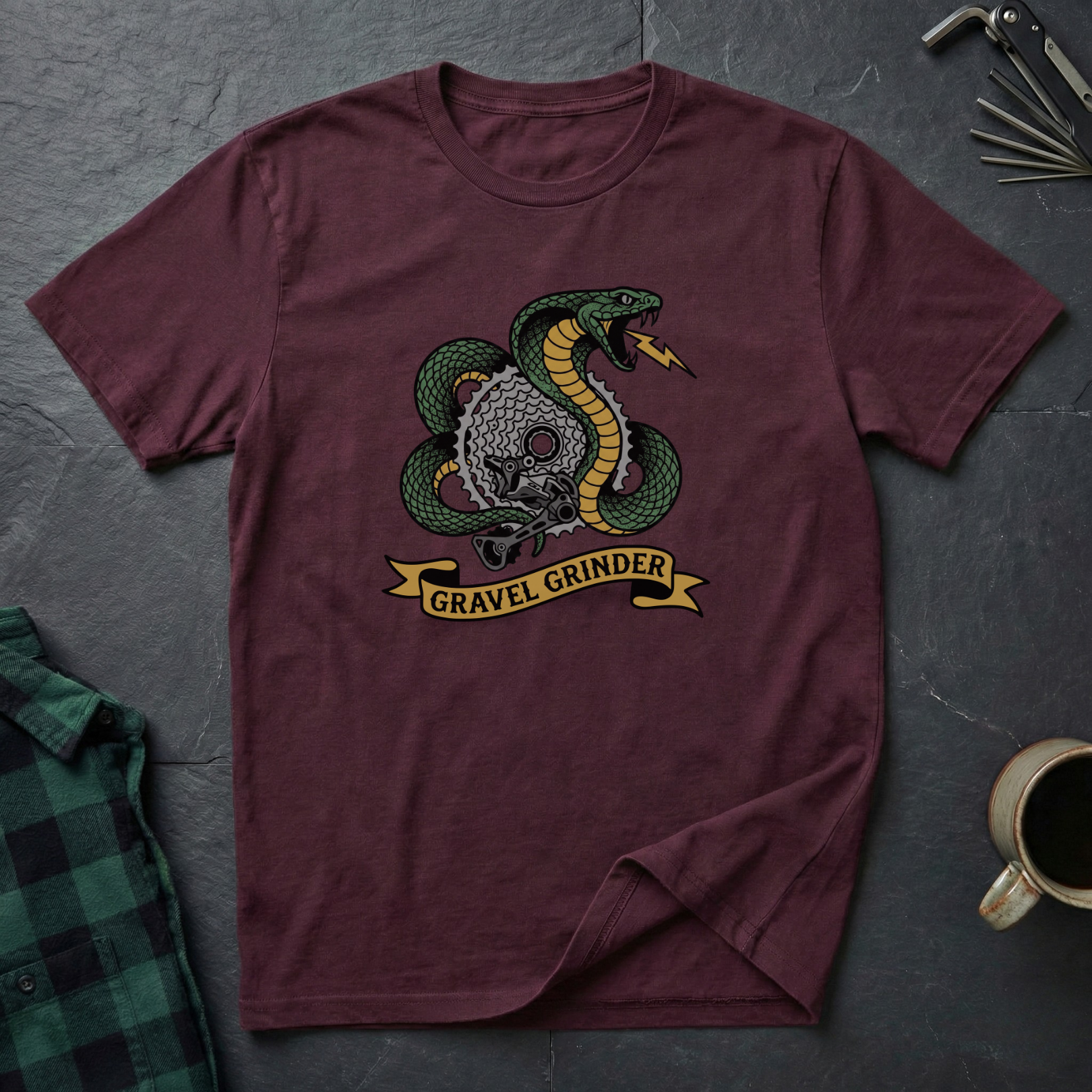 Gravel Grinder Tattoo T-Shirt