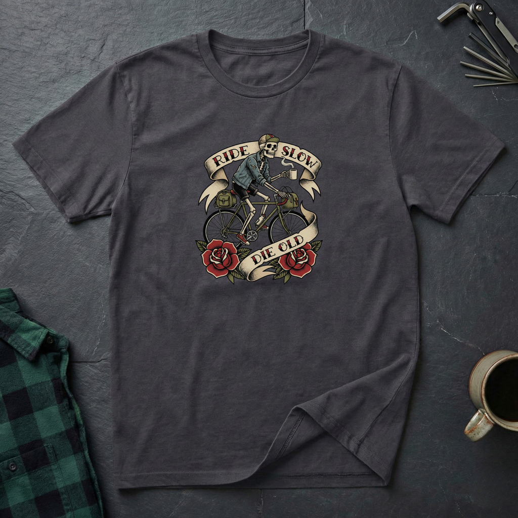 Ride Slow Die Old Tattoo T-Shirt