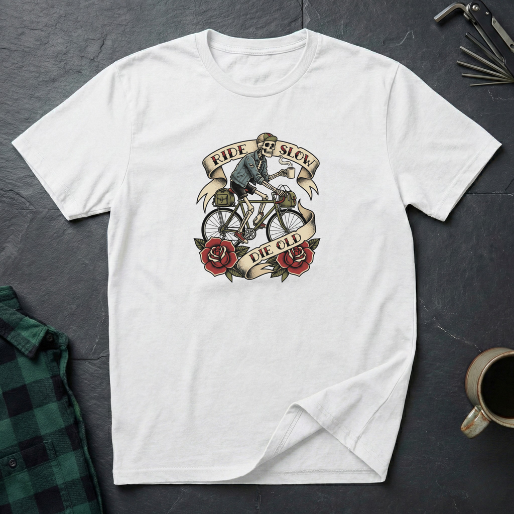 Ride Slow Die Old Tattoo T-Shirt