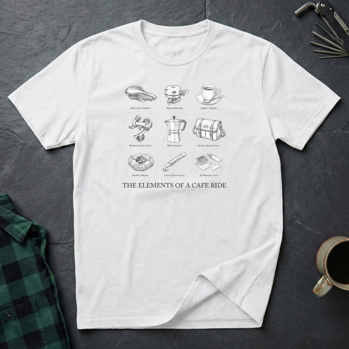 Elements of a Café Ride T-Shirt