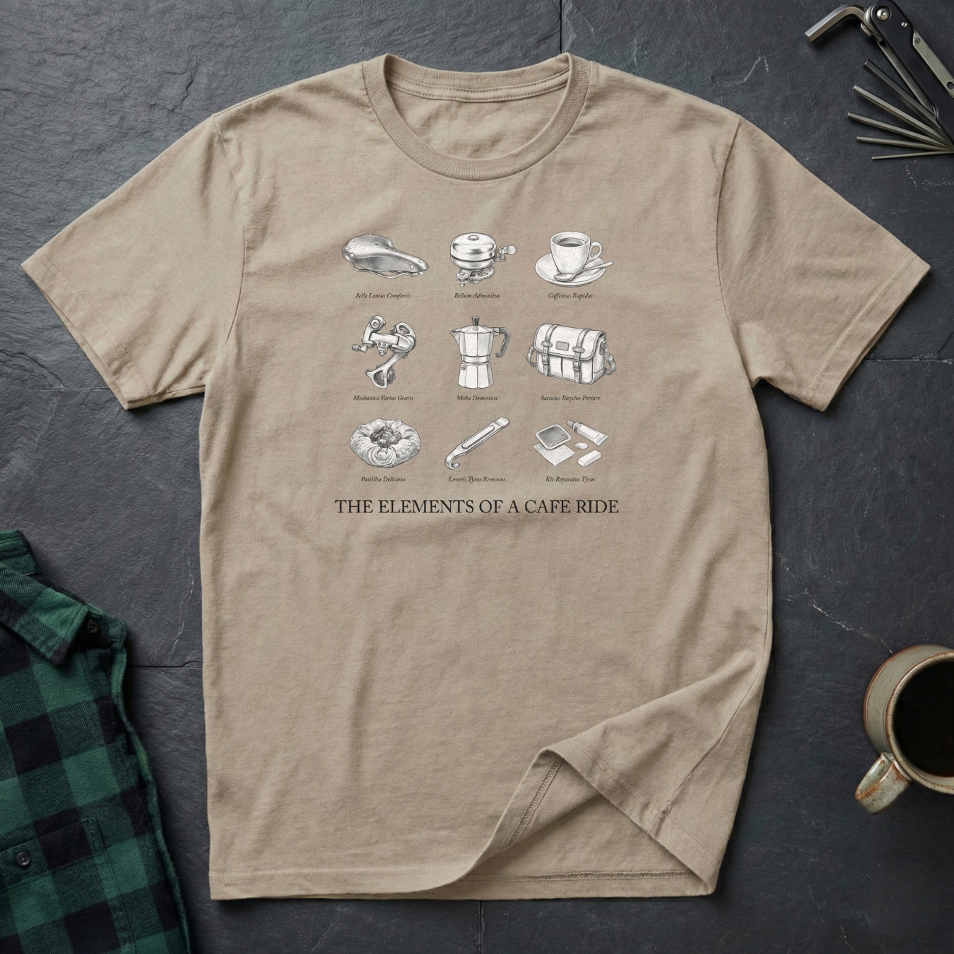 Elements of a Café Ride T-Shirt