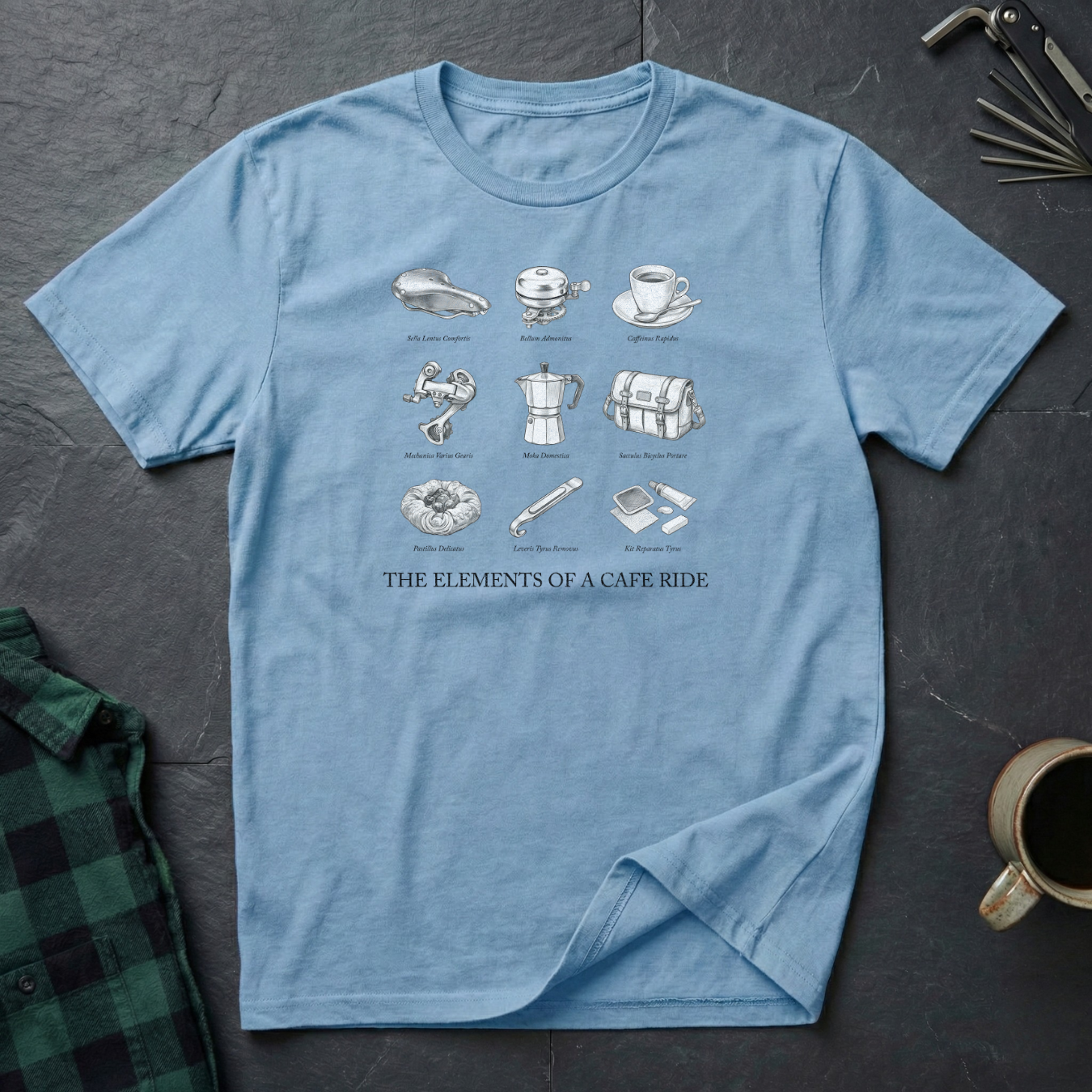 Elements of a Café Ride T-Shirt
