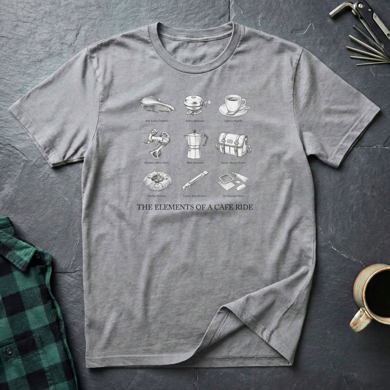 Elements of a Café Ride T-Shirt