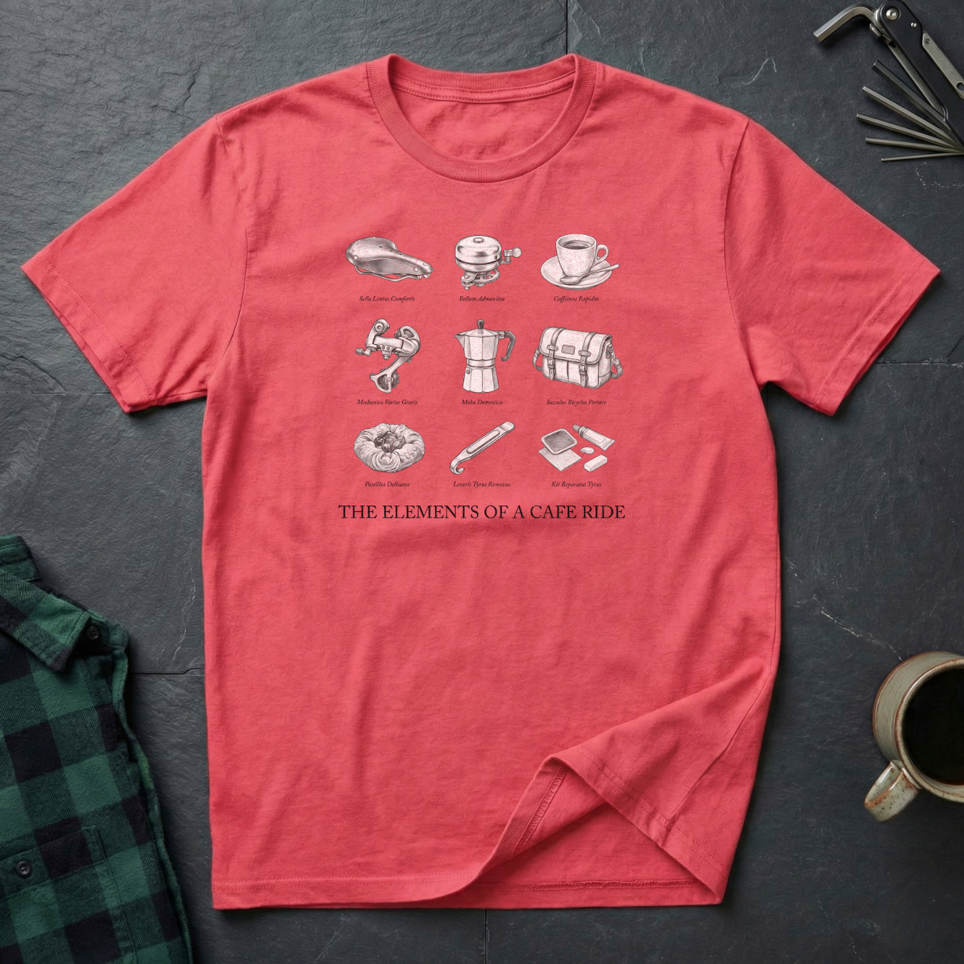 Elements of a Café Ride T-Shirt