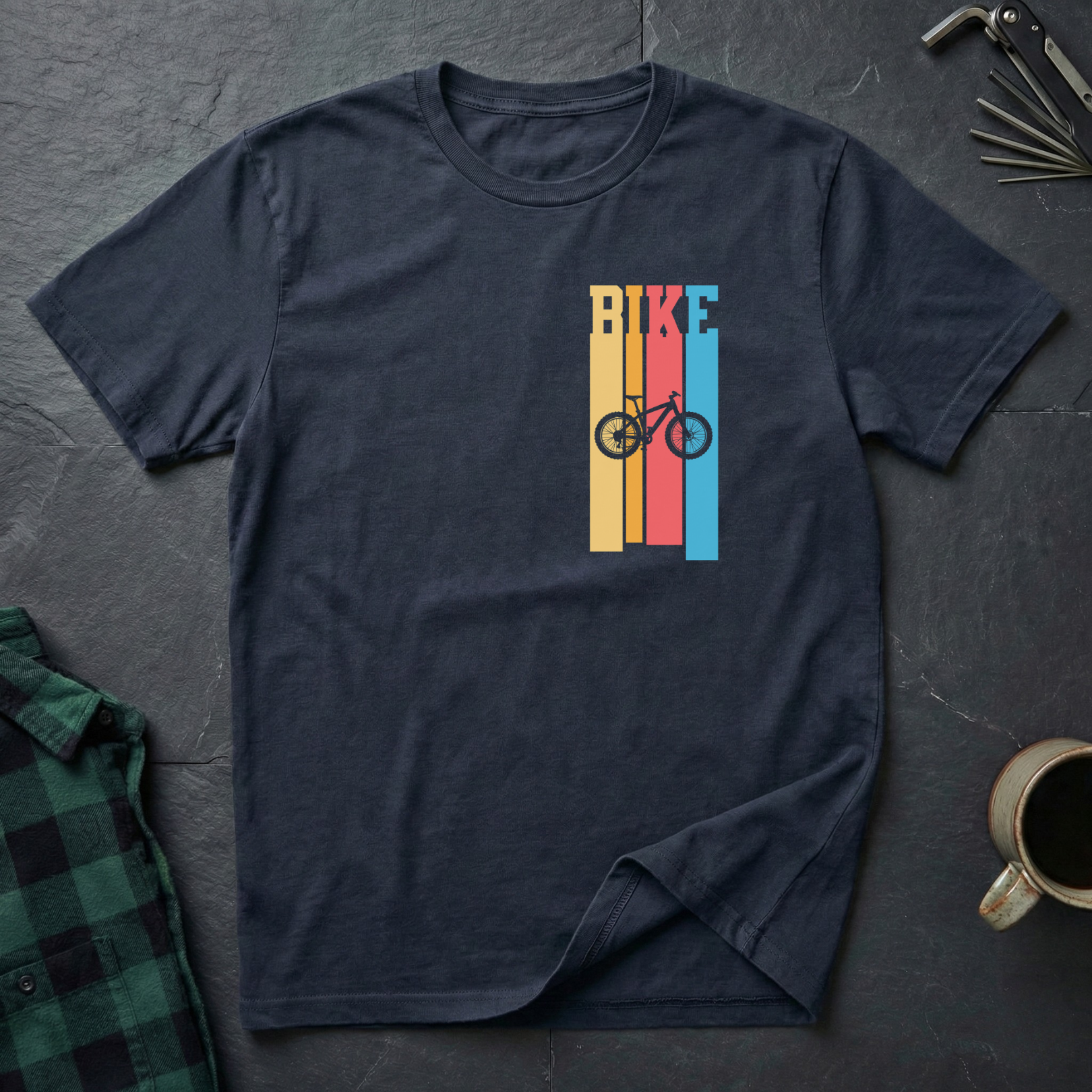 Bike Stripe Mountain T-Shirt