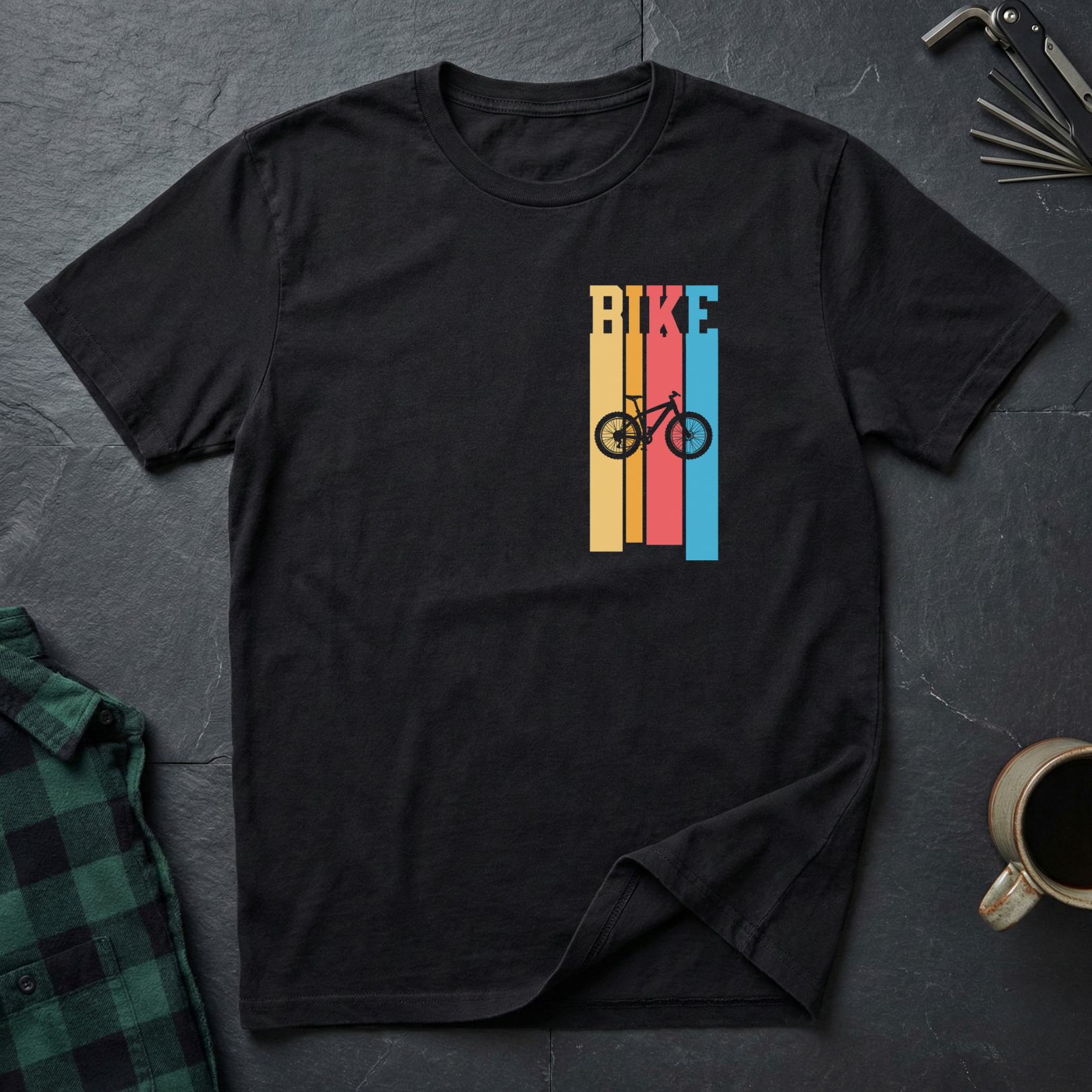Bike Stripe Mountain T-Shirt