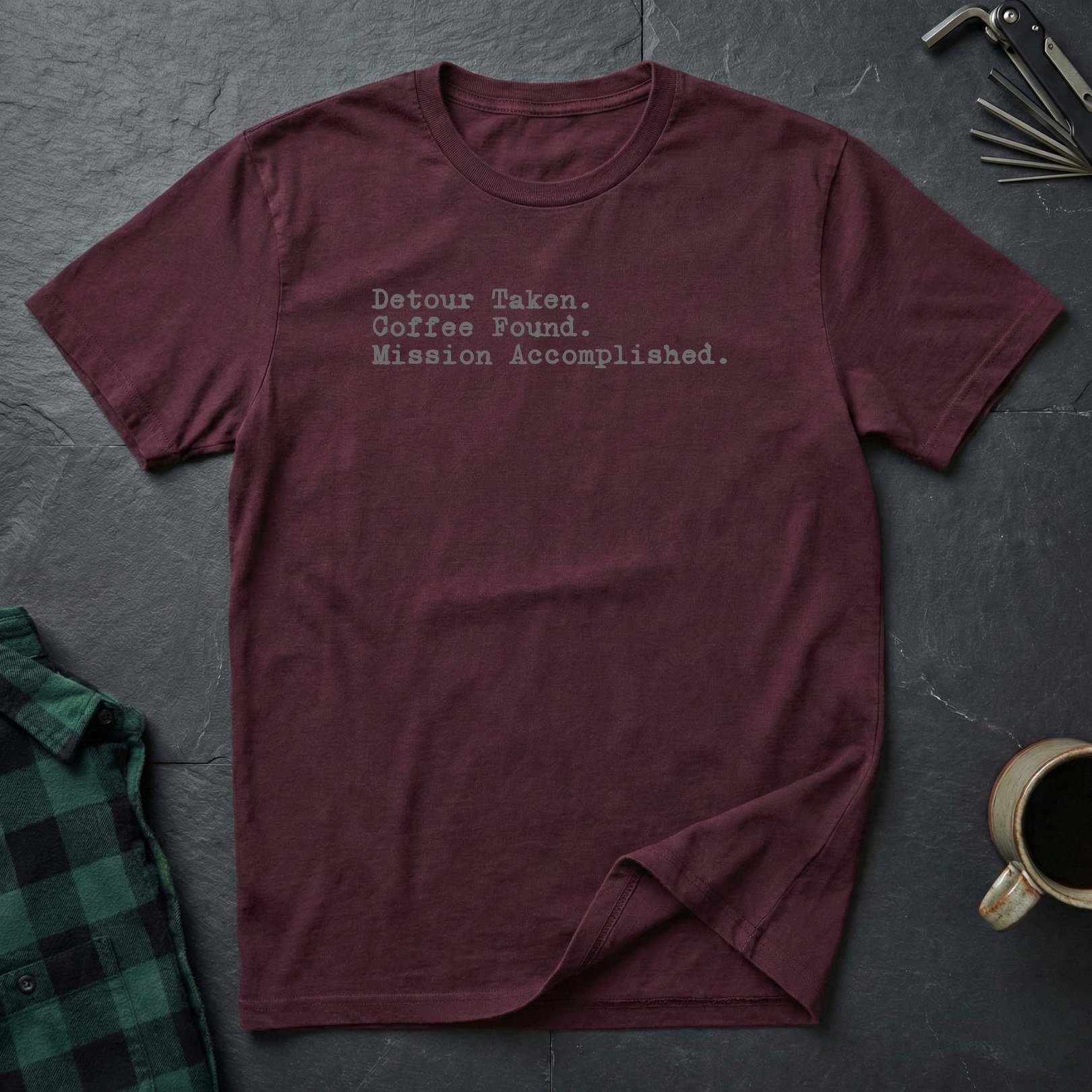 Detour, Coffee, Accomplished T-Shirt
