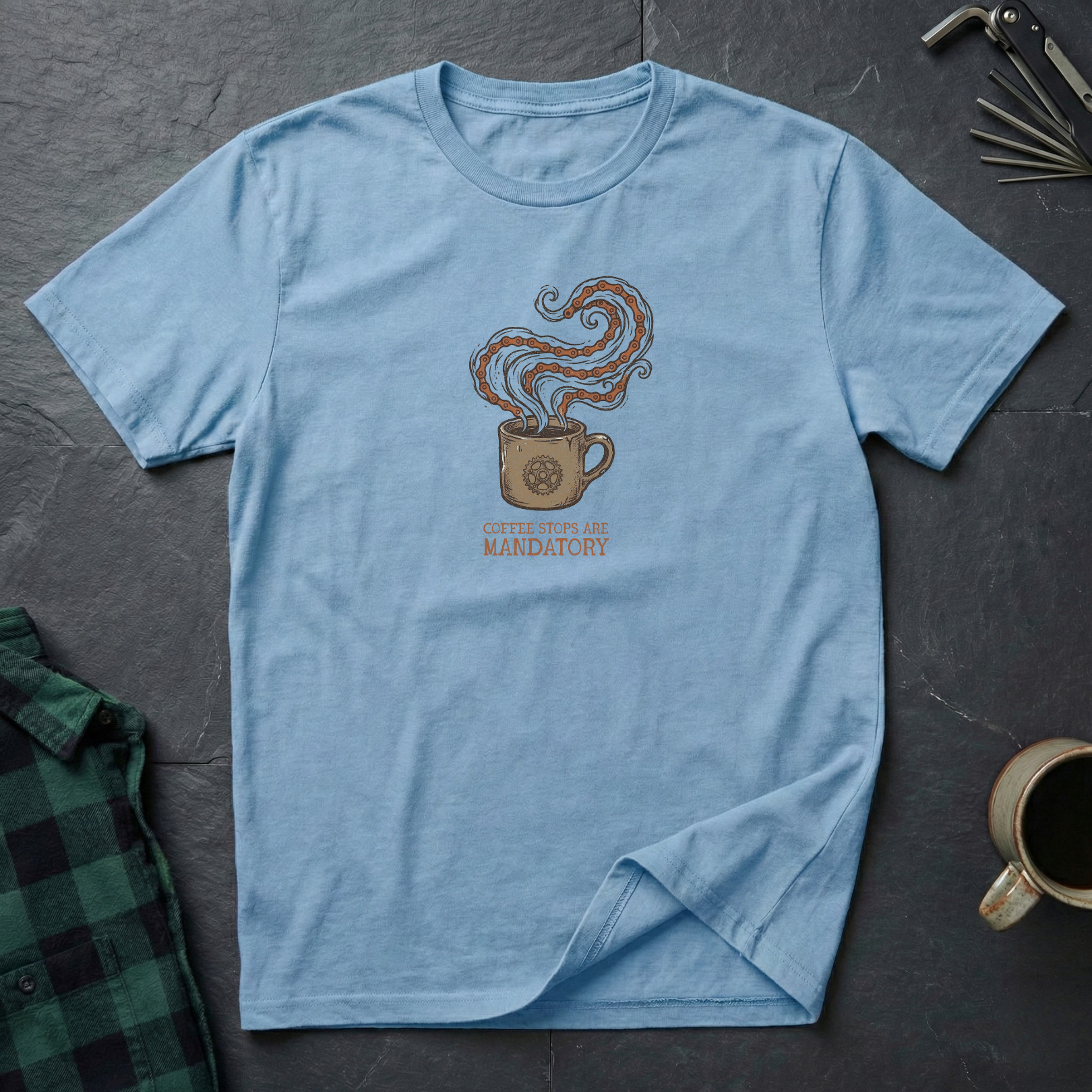 Coffee Stops Mandatory T-Shirt