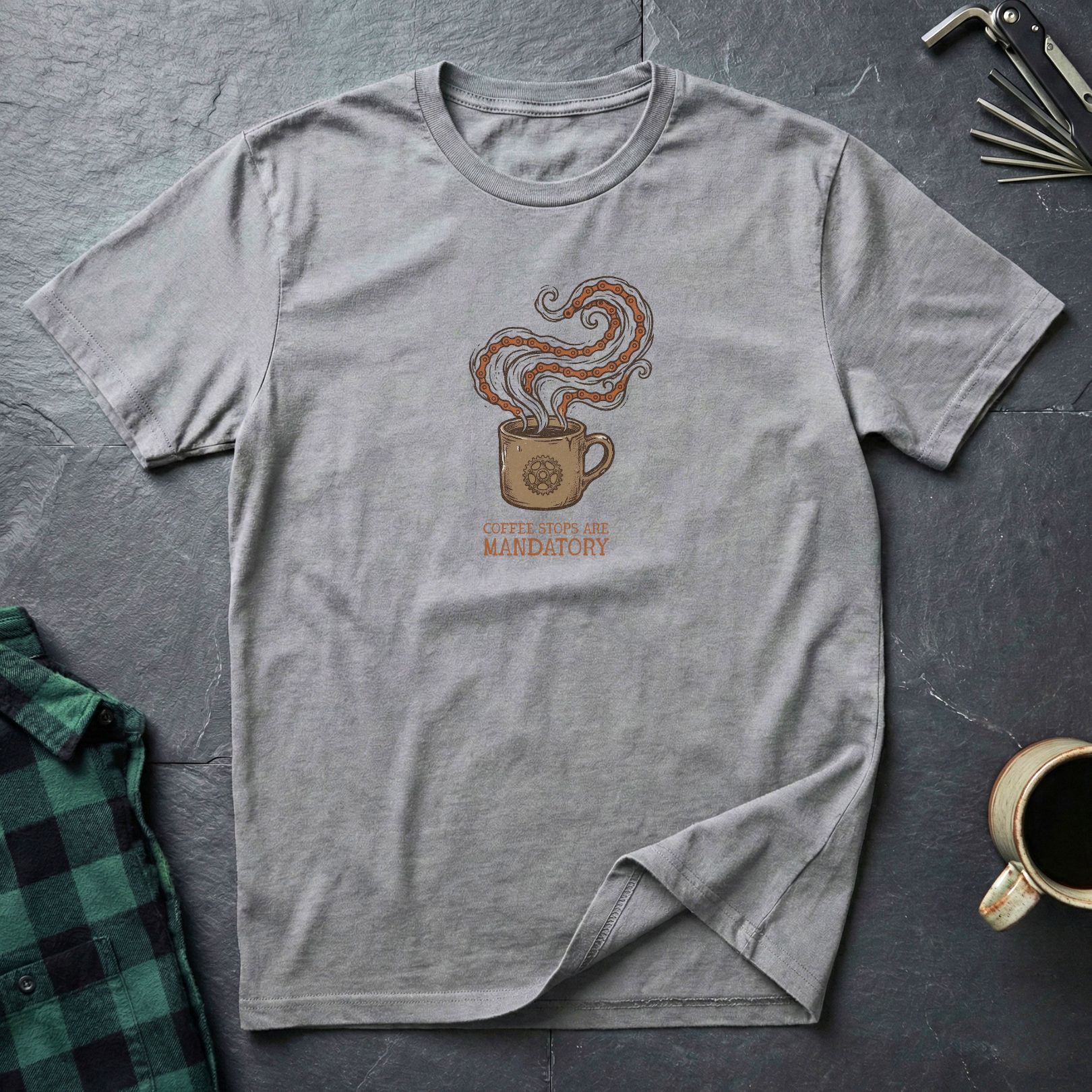 Coffee Stops Mandatory T-Shirt