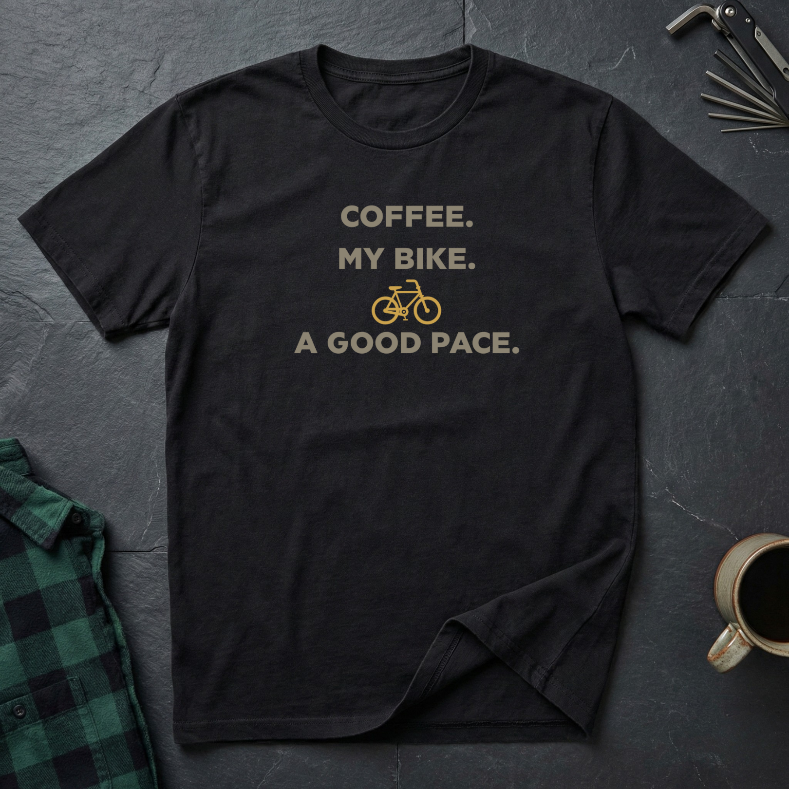 Coffee. Bike. Pace. T-Shirt