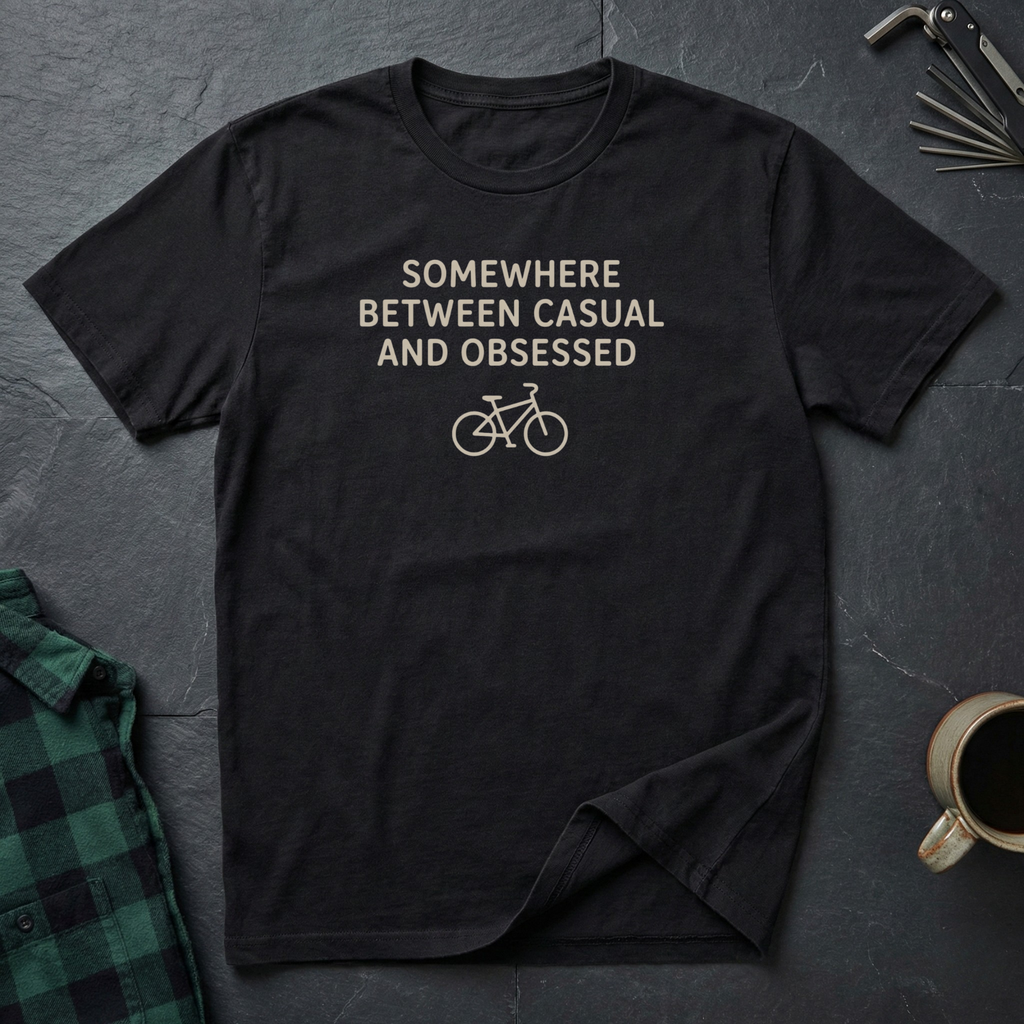 Somewhere Between Casual and Obsessed T-Shirt