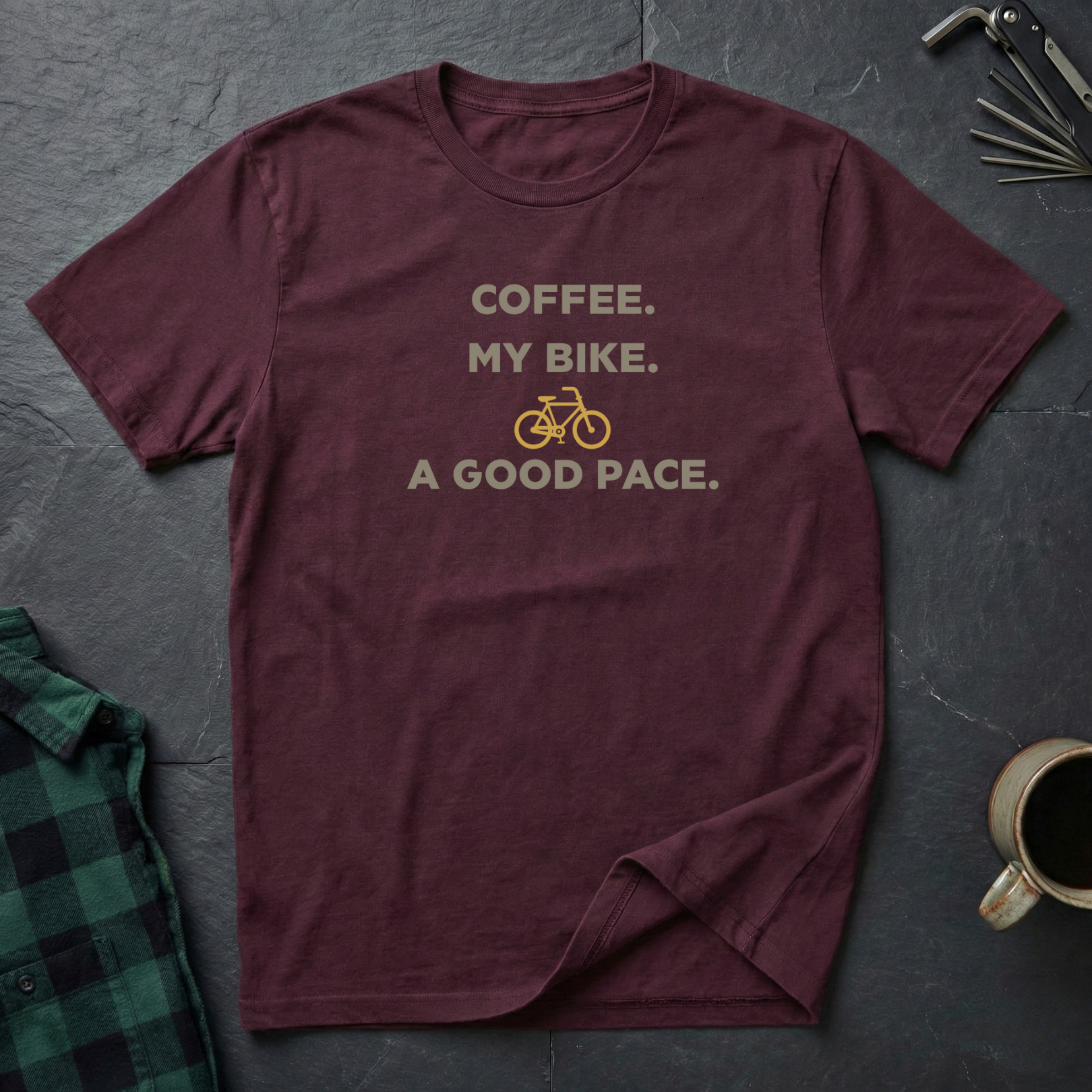 Coffee. Bike. Pace. T-Shirt