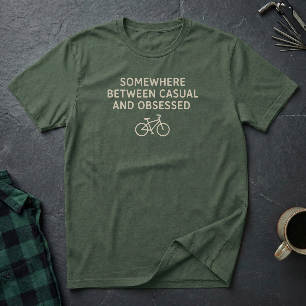 Somewhere Between Casual and Obsessed T-Shirt
