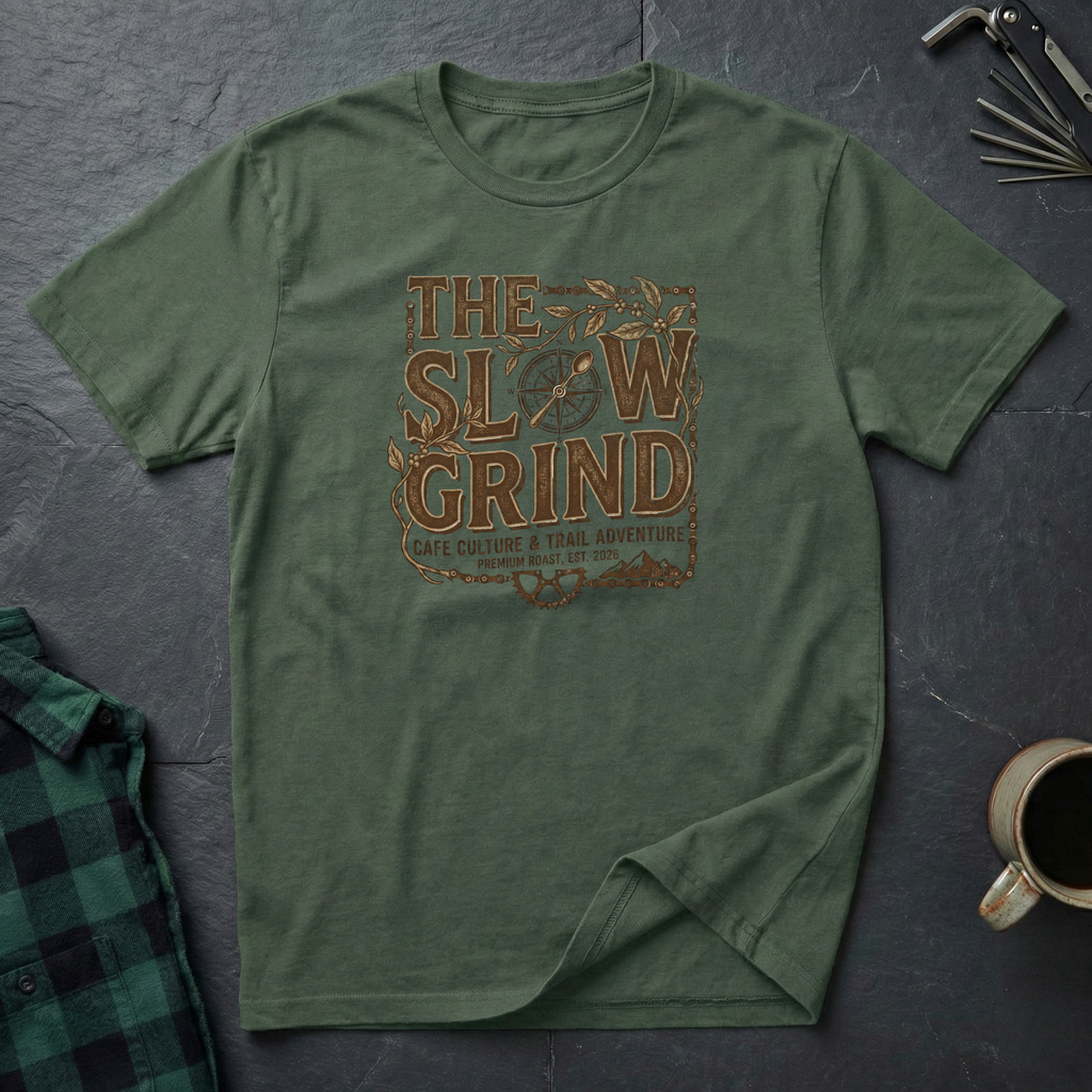 SLOW GRIND COFFEE LABEL T-Shirt