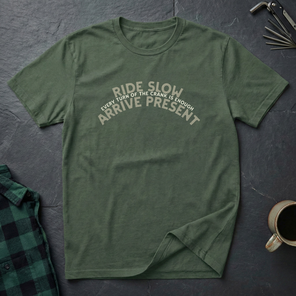 Ride Slow Arrive Present T-Shirt