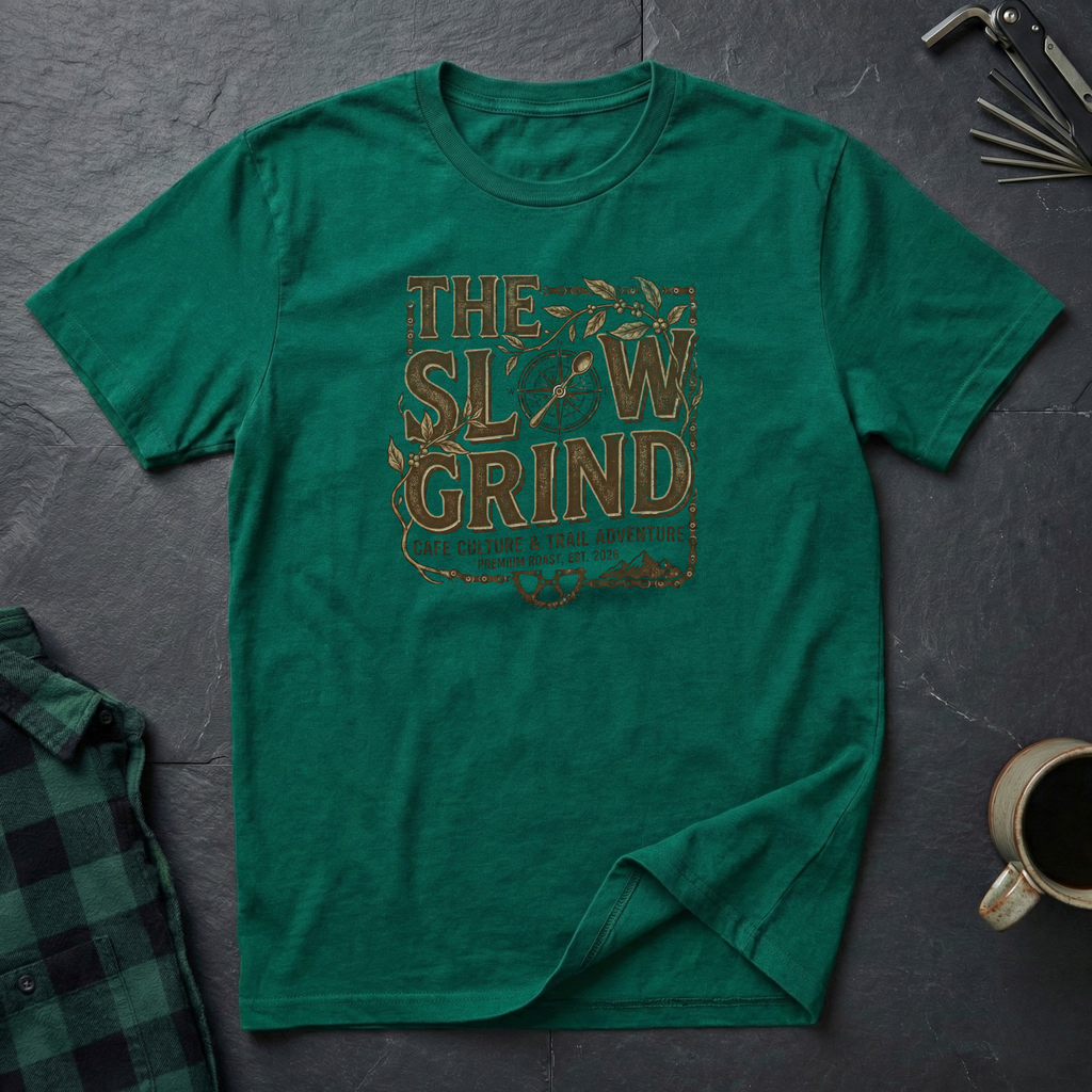 SLOW GRIND COFFEE LABEL T-Shirt