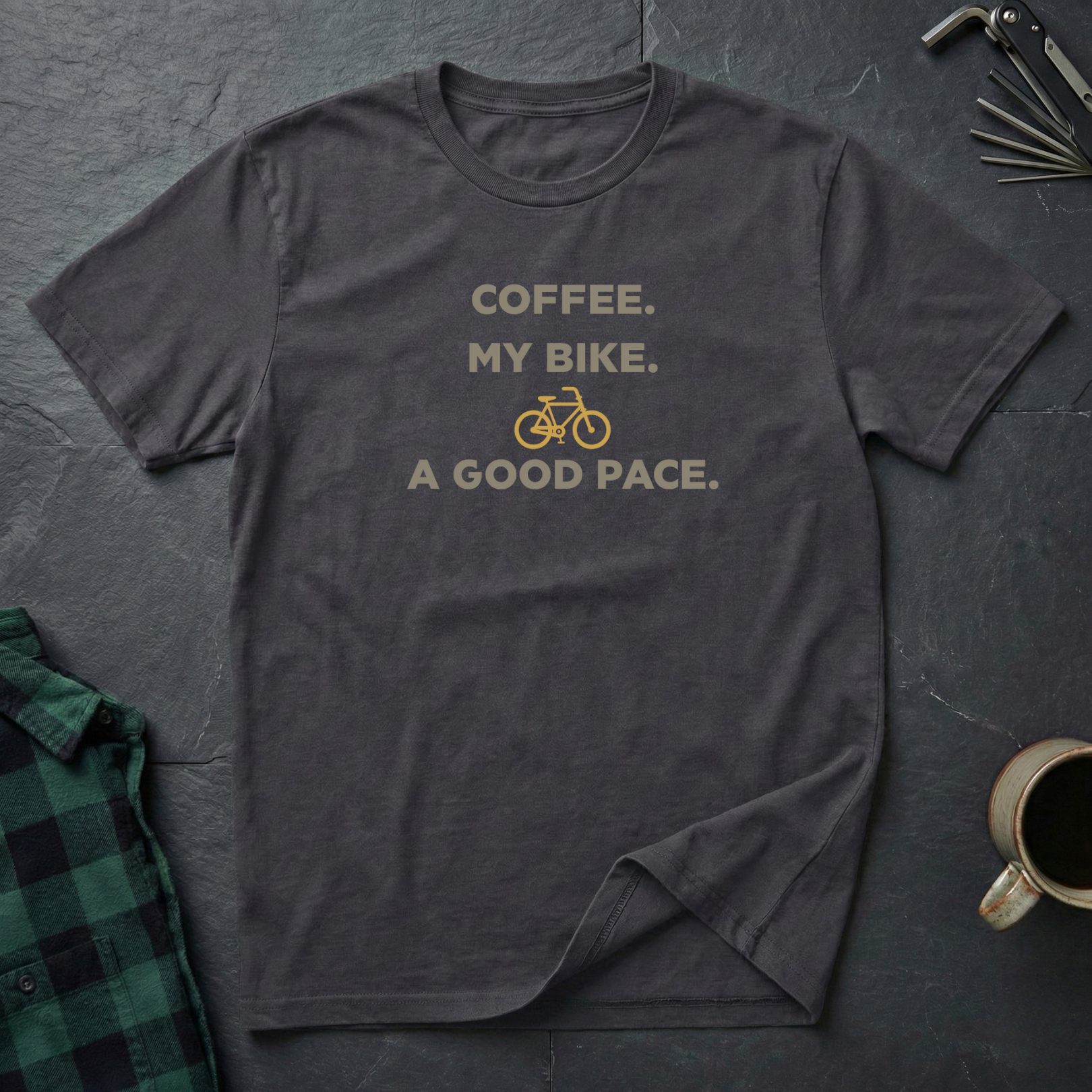 Coffee. Bike. Pace. T-Shirt