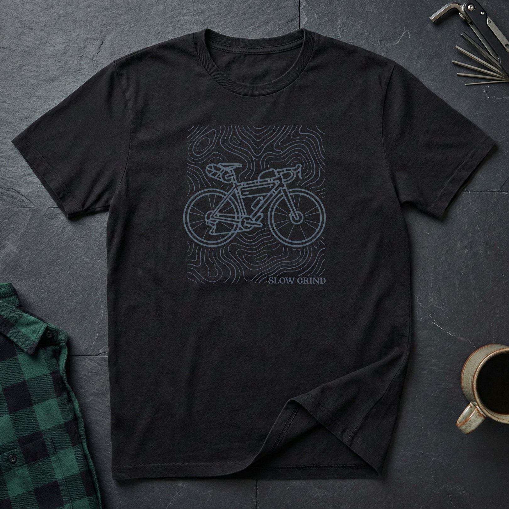 SLOW GRIND BIKE TOPO T-Shirt